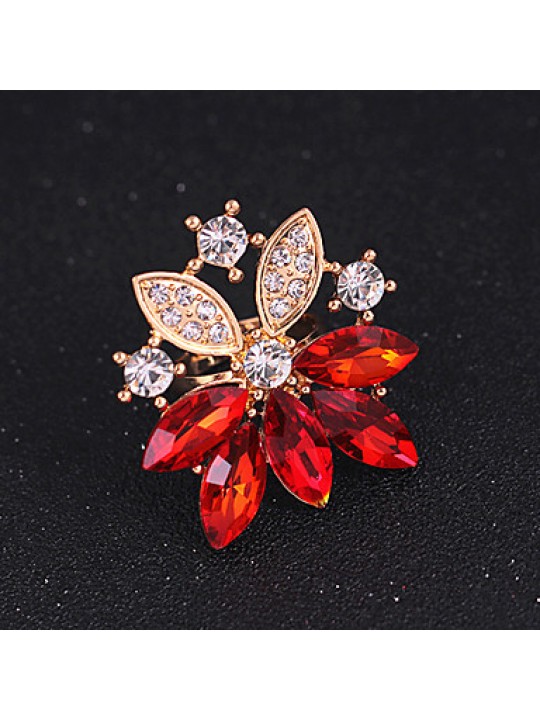 Women Vintage / Party / Casual Alloy / Gemstone & Crystal / Cubic Zirconia Necklace / Earrings / Bracelet / Ring Sets  