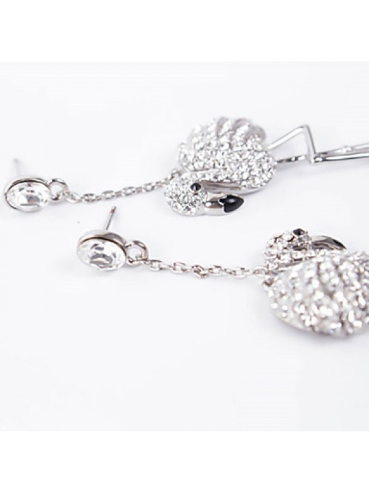 Women Vintage Silver Plated Necklace / Earrings Sets  