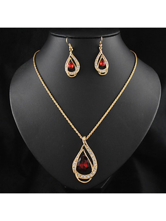 Women's European and American fashion major suit Earrings Necklace Set(1 set)8586-15  